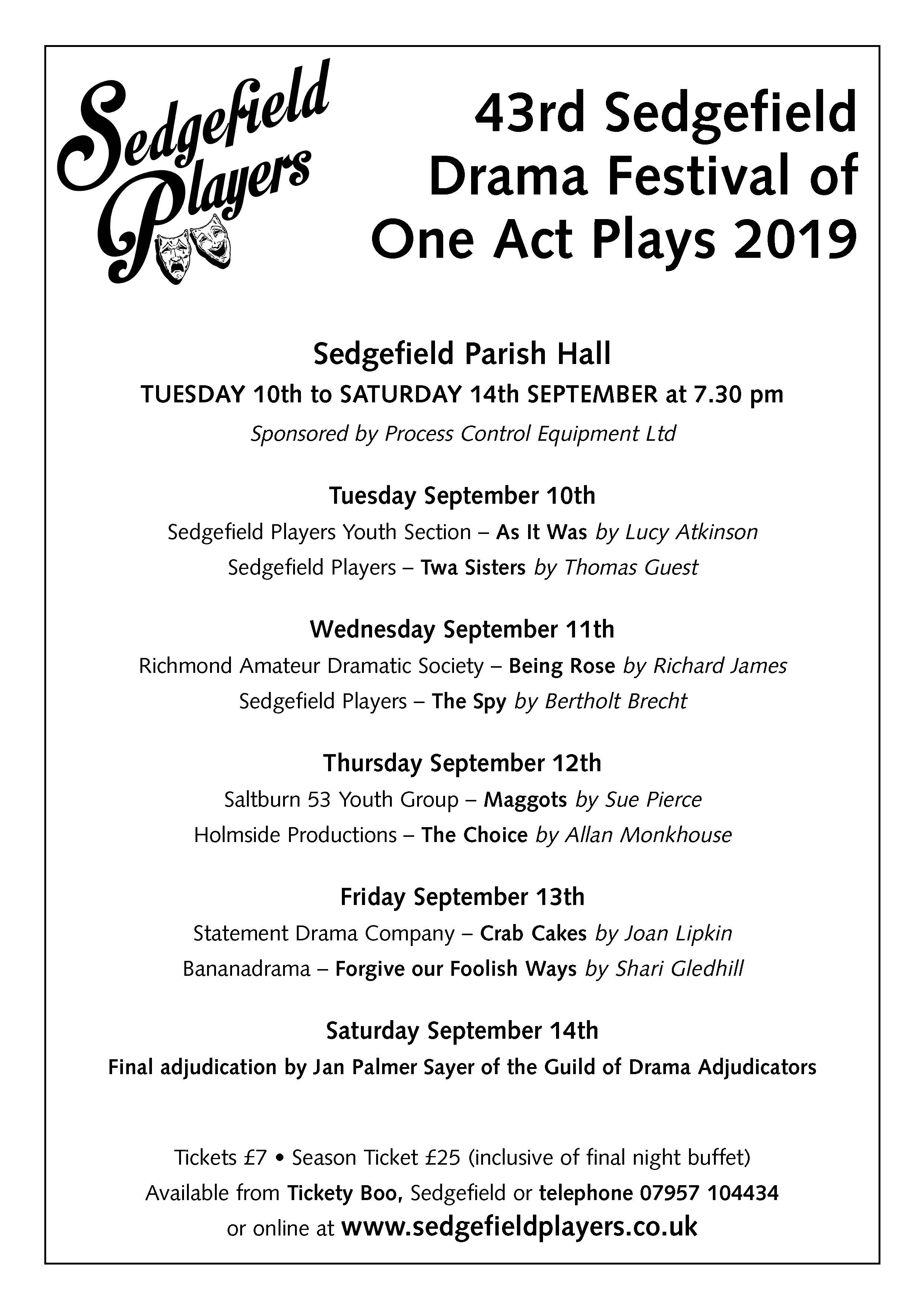 Sedgefield Players Productions